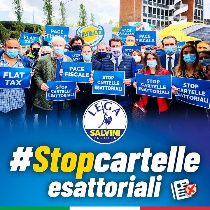 Noiconsalvini's tweet photo. 🔴 SIT-IN DELLA LEGA A ROMA: BLOCCATE LE CARTELLE!
#Stopcartelle esattoriali! https://t.co/SewNaczED5