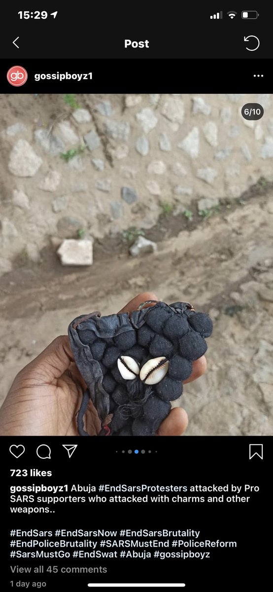 bammybestowed's tweet photo. Why pay hoodlums (with charms on some of them) to creat chaos so it looks like it’s not a peaceful protest.
What are y’all afraid of? What are you trying to protect?
#EndBadGovernanceinNIGERIA #endsars #EndCorruption #OneVoiceisOneNationsProgress https://t.co/cUxe3NdrFu