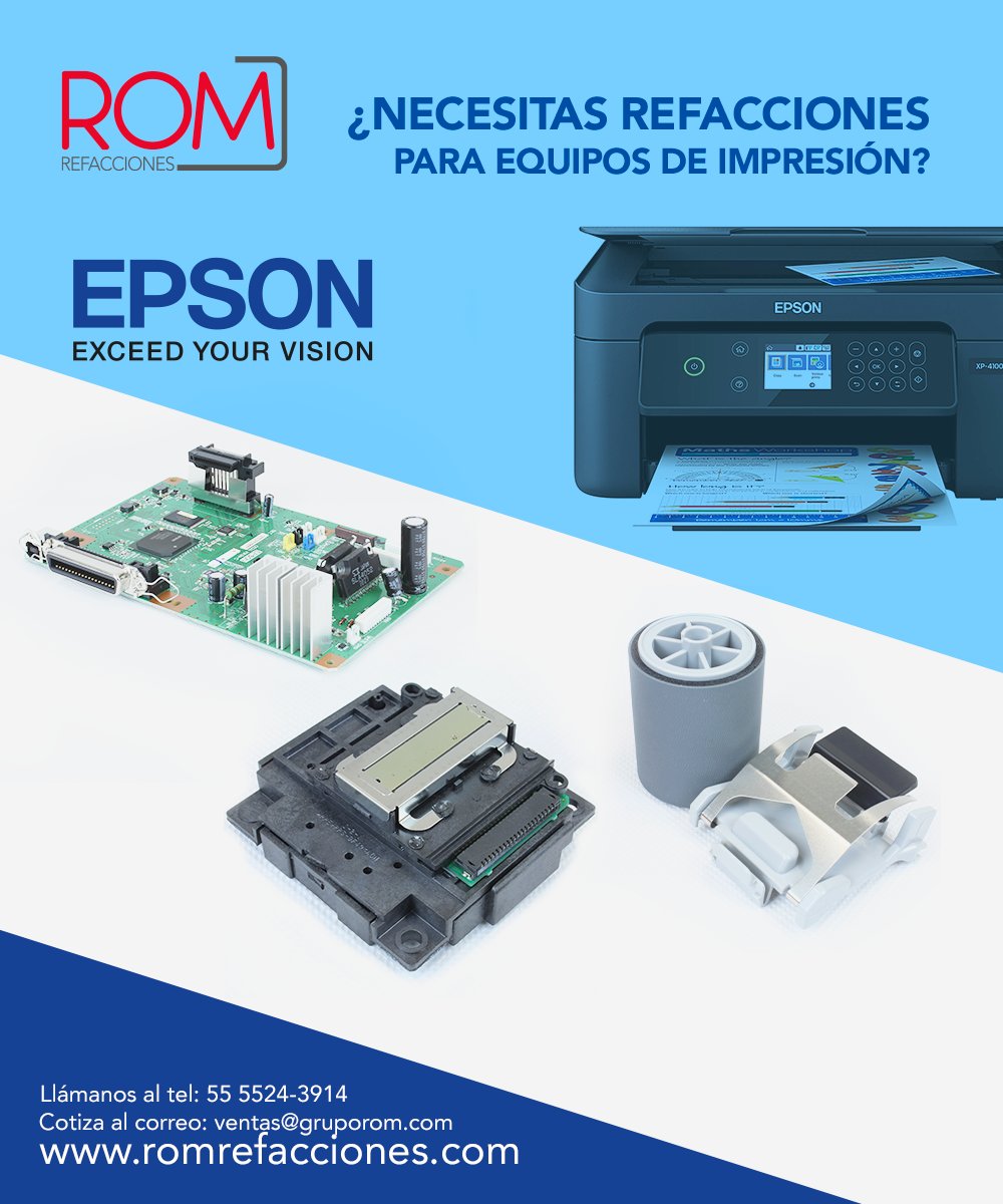 ROMRefacciones's tweet photo. ¡SOMOS MAYORISTAS! 😎👏
En #ROM encontraras las refacciones originales para equipos de impresión de la marca #EPSON
Cotiza tus refacciones por mayoreo👇👇👇
ventas@gruporom.com
55 5524-3914
https://t.co/uLvadMbu1P
#FelizJueves #PrinterEpson #impresoras #impresión #negocios #cdmx https://t.co/xsPOTxEKEk