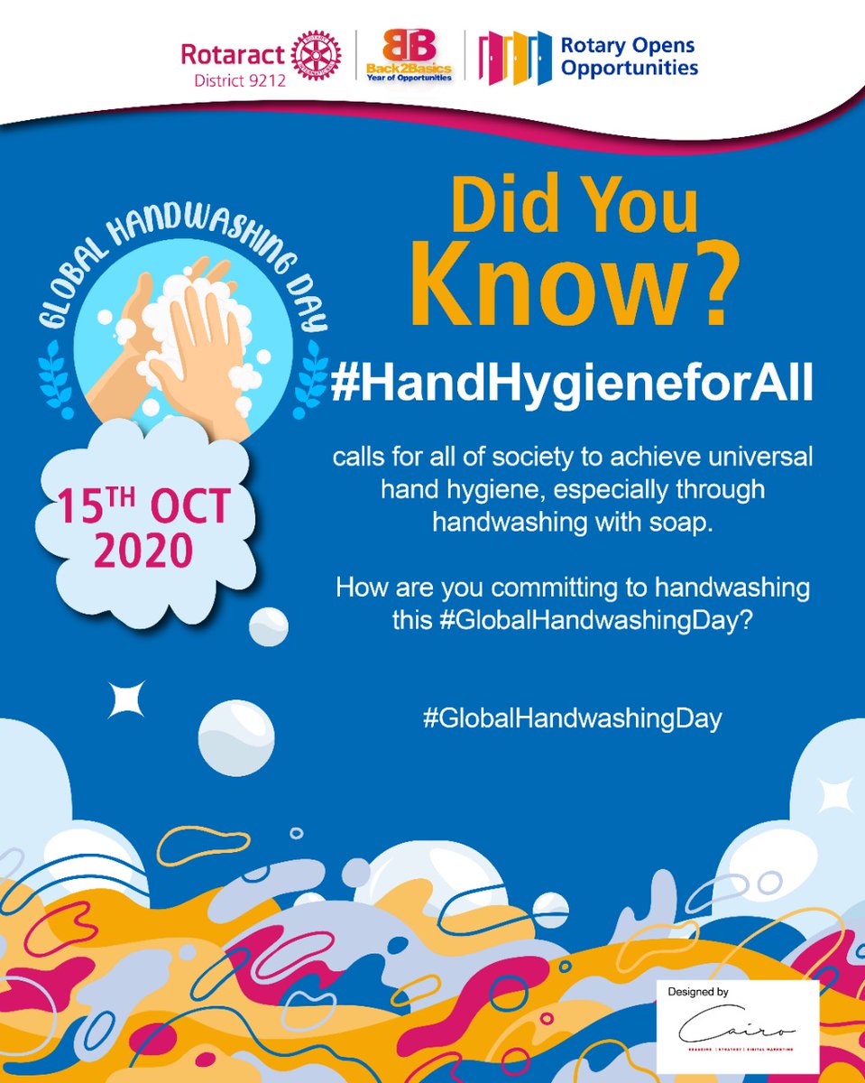 racjkuat's tweet photo. Today the world is celebrating Global Handwashing Day 👏🏾.
Here are some important facts to know 👆🏾 https://t.co/Bqwjn11aRQ