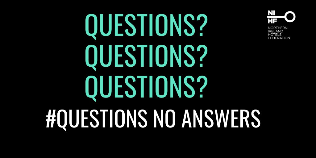 NIHF's tweet photo. HOTELS CHECKING OUT for 4 WEEKS?
We are still waiting for clarification from @niexecutive on hotel closure: No answers on longterm guests, essential workers or staff support, business survival 

#Questions NO ANSWERS!
Please retweet https://t.co/AJCJHHvpi4