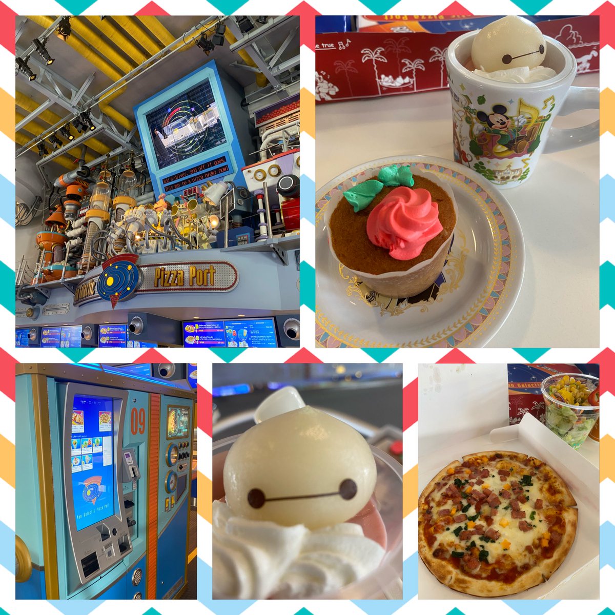 piratecod's tweet photo. #ディズニーランド にて❣️
#めっちゃ #インスタ映え
#スイーツ と #ピザプラネット の
#ピザ 🍕
#ディズニー
#ランド
#Disney
#Disneyrand
#新アトラクション
#ベイマックス
#美女とや野獣
#ファンタジーランド https://t.co/UhVe3kSJGd