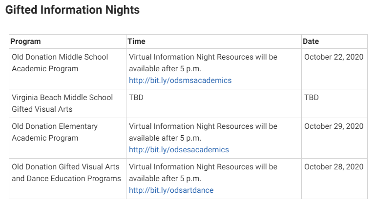 Are you interested in ODS?  Please mark your calendars!  More information can be found at vbschools.com/academic_progr…