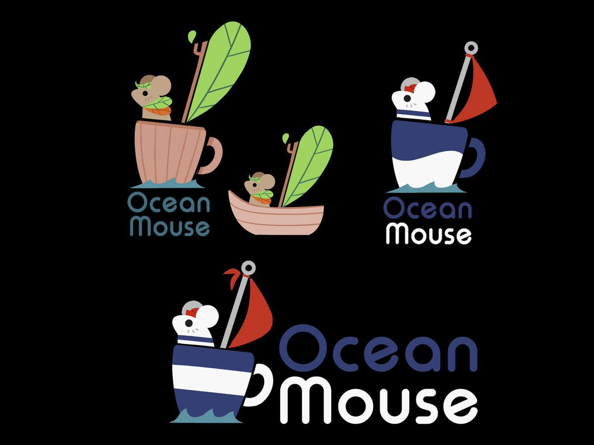 ocean_mouse's tweet photo. Some more logo exploration, closer to what we settled on! This little guy is fun to draw and we love how it ended up.
.
.
.
#oceanmousestudio #oceanmouse #logodesigner #logo #mascot #indiegame #indiedev #characterdesign #graphicdesign #games #gaming https://t.co/WLPl7J40km