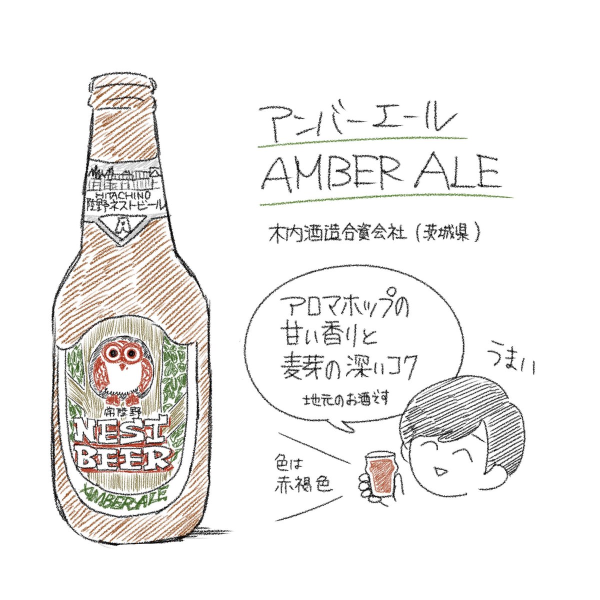 アンバーエール(木内酒造/茨城)
#genkinisake 