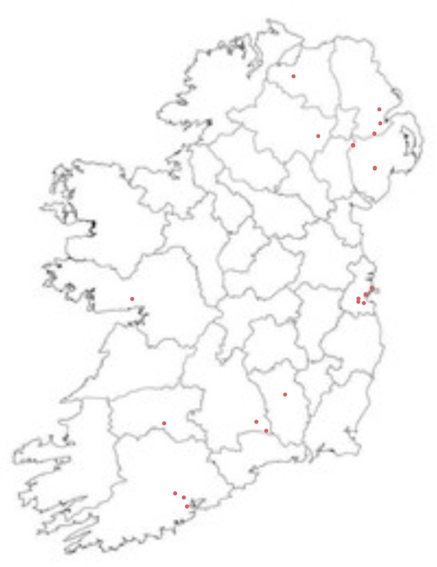 Just a quick look at places where Social Hurling has been active at some stage in the past 2 years. 
11 counties done, 21 to go. 

A great way for aulder lads to puck a bit of ball..