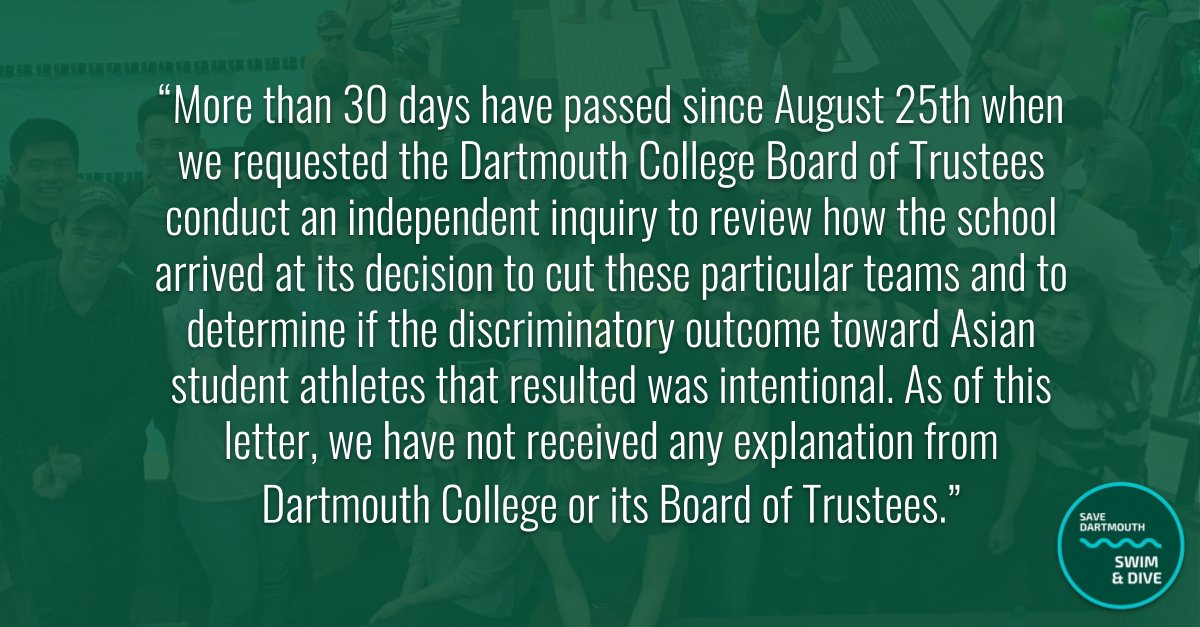 save_dcsd's tweet photo. Here's why we are asking @BetsyDeVosED to help us find answers to why over half of Asian student athletes at Dartmouth had their teams cut. https://t.co/Rpvds1jrFw https://t.co/l94xx2kCch