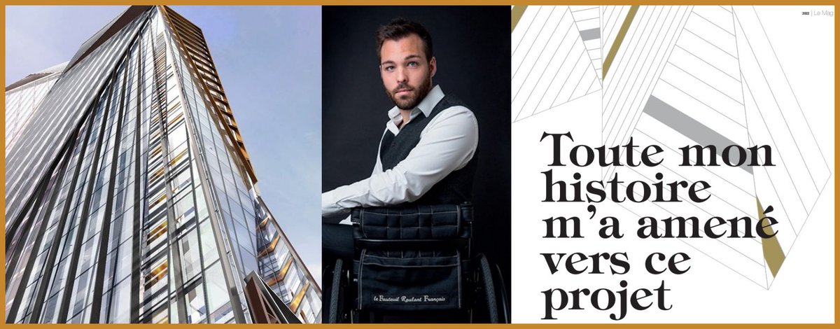 « Moi qui me suis battu pour me lever de mon fauteuil, c'est tout un symbole de contribuer à ce que se dresse une telle tour. » Extrait de mon interview du Magazine HEKLA. 
Pour en savoir plus sur cette démarche innovante, rendez-vous sur : tour-hekla.com