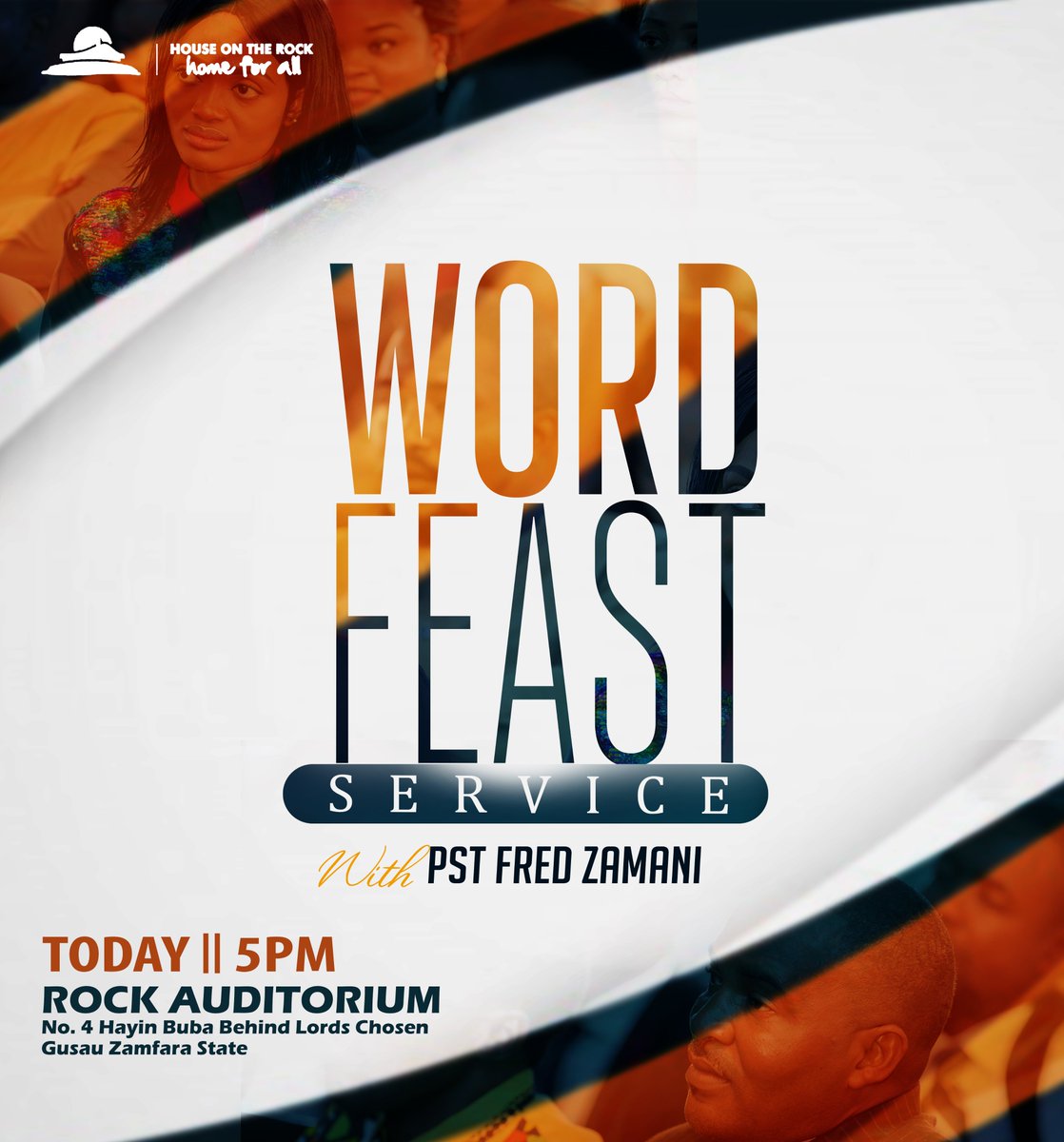 Join us today at 5PM 
for the #WordFeastService 
With Pst <a href="/fredzamani/">Fred Zamani</a>