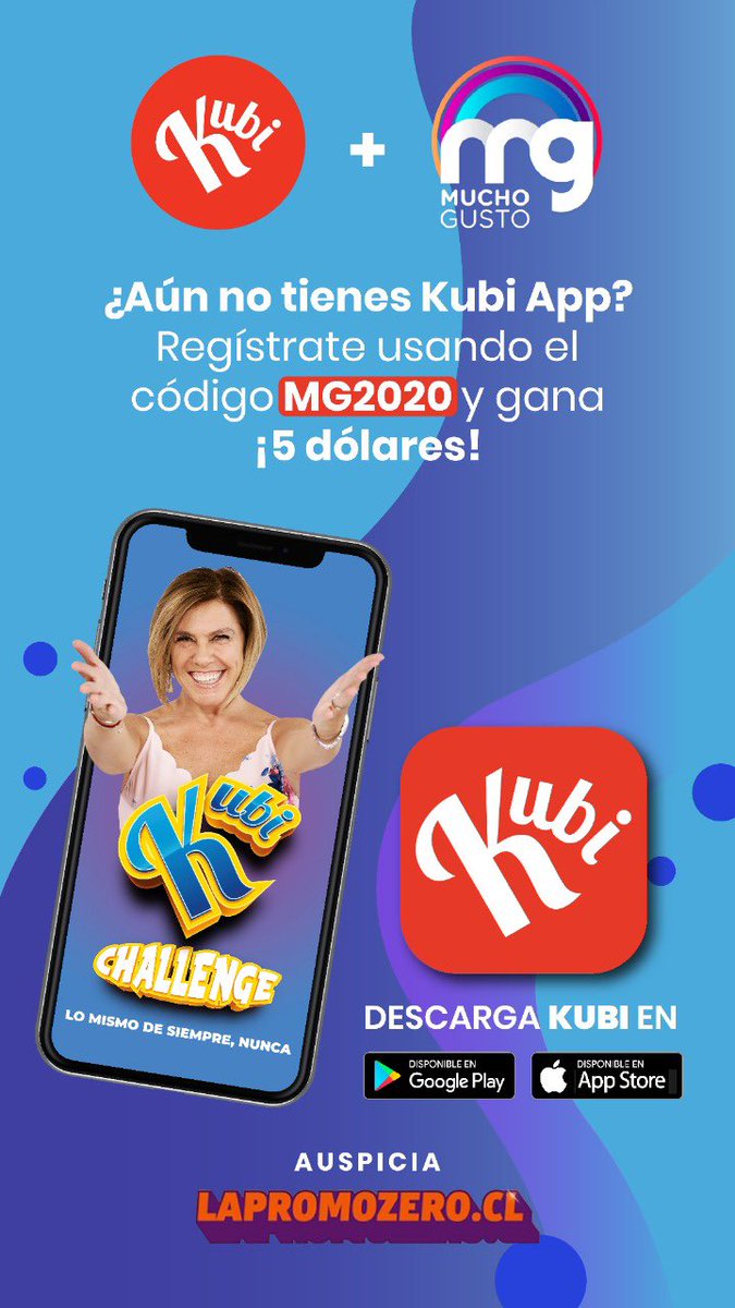 kubiapp's tweet photo. Nos vemos esta noche, descarga @kubiapp, ingresa el código MG2020 y gana 5 dólares. https://t.co/HQrftEQDKP