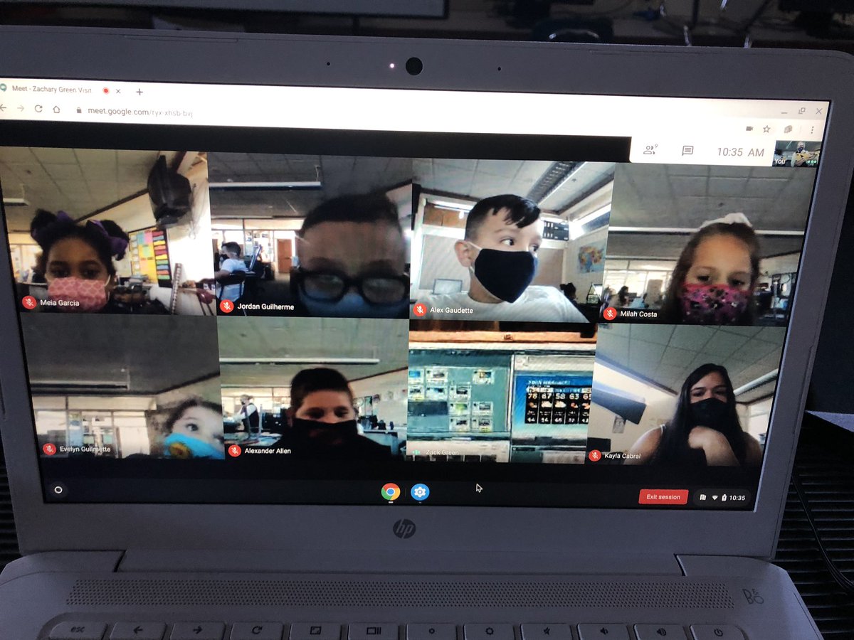Doran_MsV's tweet photo. Virtual visit with @wbz @ZacharyGreen learning about weather! @FRPSsupt @frps_Doran https://t.co/zZ8OfBpWE3