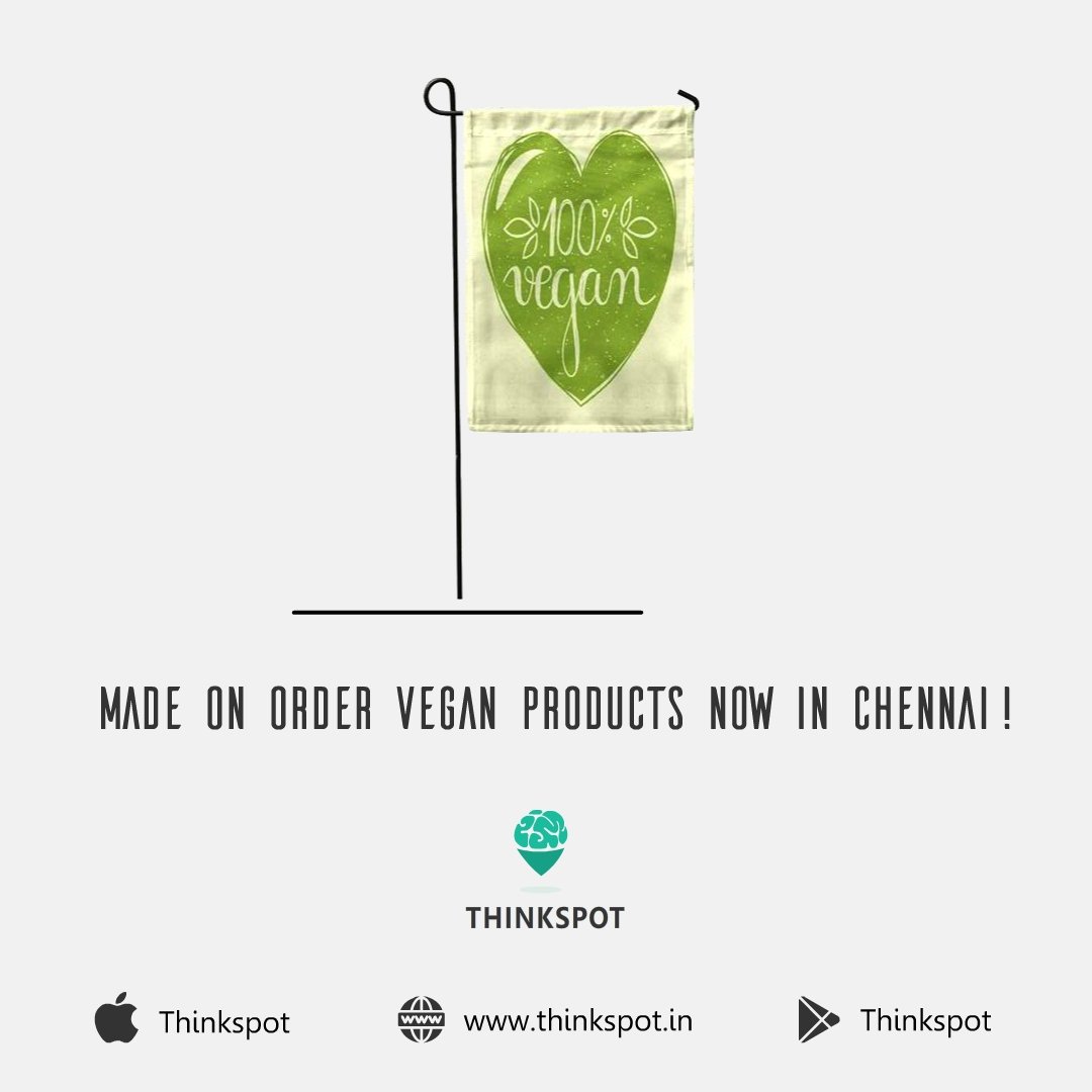 Thinkspot2's tweet image. Made on order vegan products, first time in Chennai!
Deliver on every Sunday!
No Minimum orders! No Delivery Charges!
Download our app now!

Android:
play.google.com/store/apps/det…
iOS:
apps.apple.com/in/app/thinksp…

P.S: Please spread the word to your vegan friends
#vegan #vegans #thinkspot