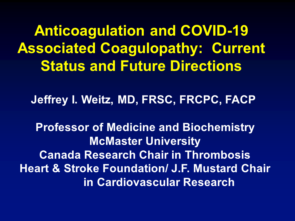 AlexSpyropoul's tweet photo. Dr Weitz lecture on COVID-19 Coagulpathy as part of Northwell World Thrombosis Day activities and inaugural David Rosenberg Memorial Lecture Series #WTDay20 #isth #ZuckerSOM #Canvector #Cardiotwitter #thrombosis #EuropeanTHA @NATFthrombosis #KnowThrombosis https://t.co/e830sCtwUz