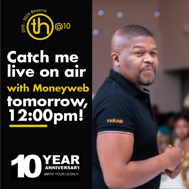 timhoginsza's tweet photo. Tomorrow I speak with Melitta Ngalonkulu @MelittaMelc  for Moneyweb. We'll discuss the legacy I have built over the past 10 years and where I'm taking my business as we move forward. 
Catch me live visit: https://t.co/1CLvCMHPTl https://t.co/EkpgkwuQdL