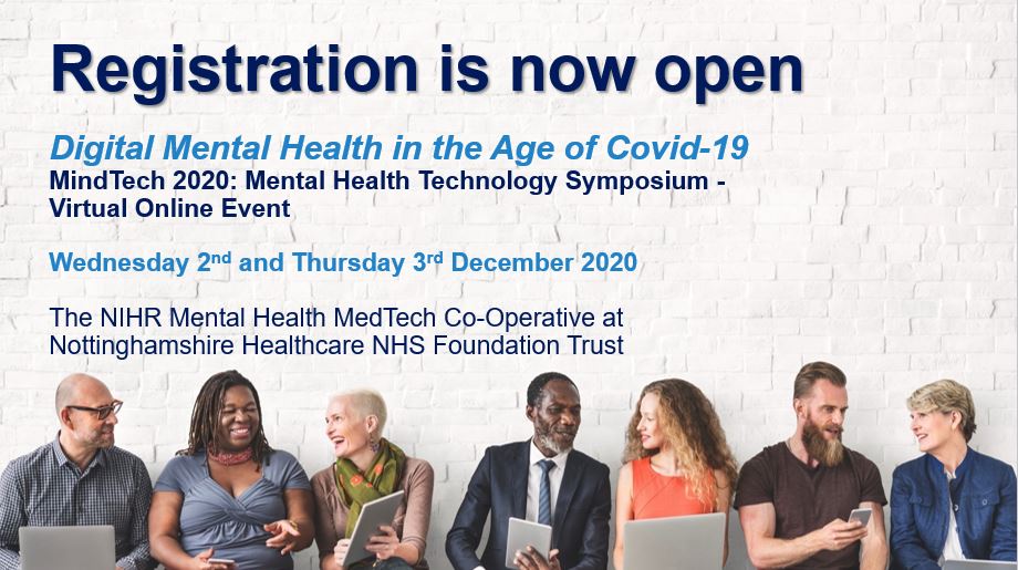The 2020 MindTech Symposium will be held online as a free virtual event for the very first time on Wednesday 2nd and Thursday 3rd December. Find out more and register for free here: https://t.co/86jlia0nXt #MindTech2020 https://t.co/y1mNZIIqWH