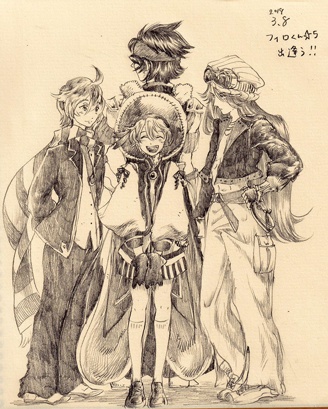 セヴェンくん描きたい熱が高まっているのですが振り返るとチョコチョコいろんなところで描いてますね。
IDAスクール編だと結構一緒に冒険しているので思い入れのある方のお一人です。 