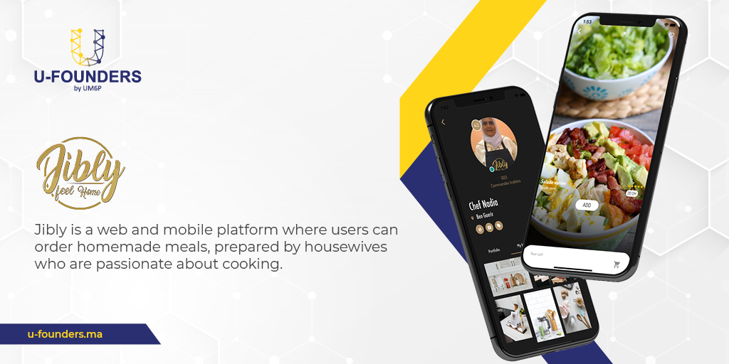 Ufounders_UM6P's tweet photo. We are thrilled to have Jibly among the U-Founders 2020 cohort.
Jibly is a web and mobile platform where users can order homemade meals, prepared by housewives who are passionate about cooking.
For more information, visit 👉🏼 https://t.co/vvp7kLe4Ka
#Jibly #Ufounders #Cohort2020 https://t.co/6FOgrpyvT9