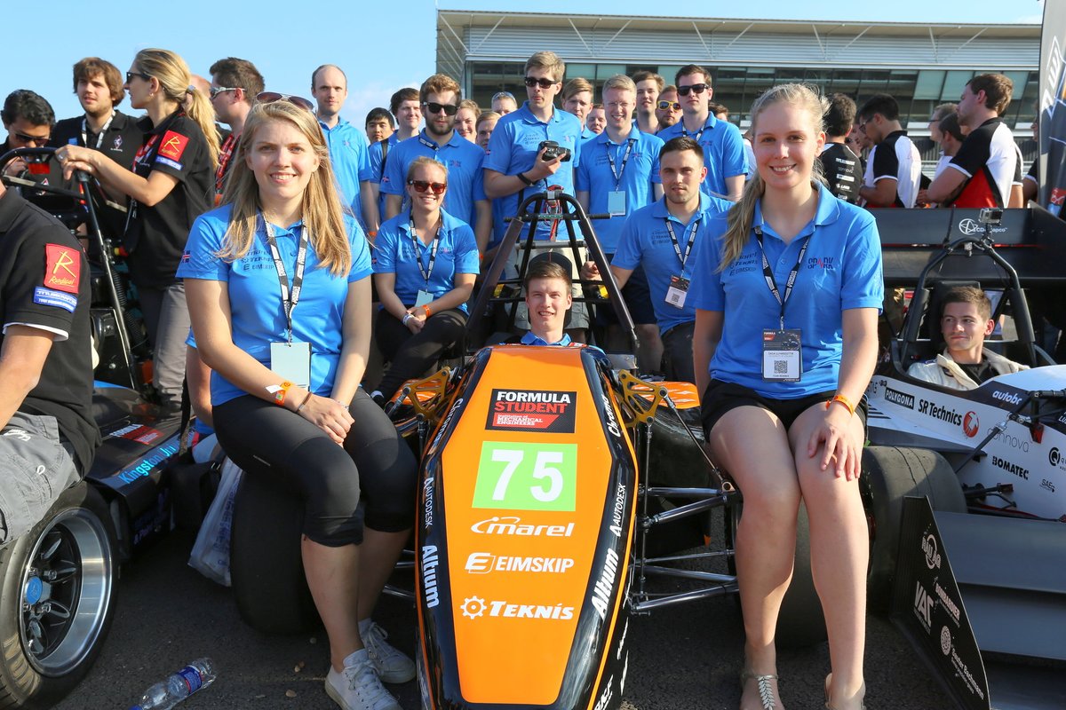 FormulaStudent's tweet photo. How about some smiles and Silverstone with these cars all the way back from #FS2014 to bring some sunshine into your Thursday - anyone recognise themselves or their friends? #throwbackthursday https://t.co/Uq5JCrsRXB