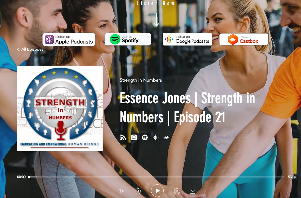 PodcastStrength's tweet photo. What did you think of our latest interview with #Boxer Essence Jones?

Let us know in the Comments!

https://t.co/0uTlzSjnaU

Available everywhere you listen to Podcasts!

#StrengthInNumbers #PodcastRecommendations #Podcast https://t.co/Fk8SrRLgG6