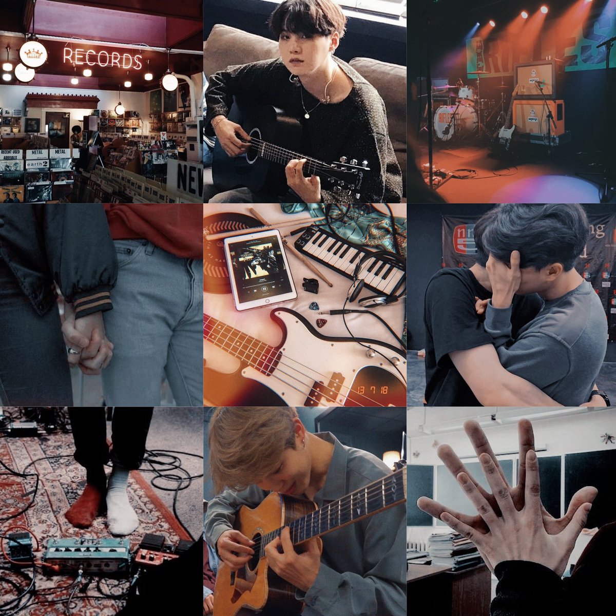 Yoonmin | Given AU“Hey.”The boy napping on the stairwell landing barely stirs, let alone awakens. Irritation prickles under Yoongi’s skin. With an audible huff, he sets his guitar bag down and sits, never taking his eyes off the sleeping stranger.Definitely a new student.