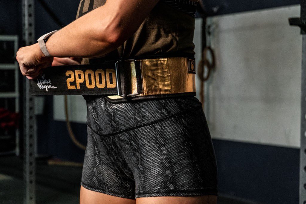 “Going for Gold” By Mattie Rogers drops tomorrow! 
.
.
.
#2pood #2poodperformance #bestbelts #thebestwear2pood #officialbeltofUSAW #liftheavy #lift2pood #weightlifting #weightliftingbelt