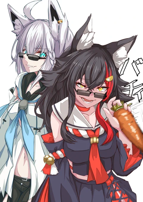 ?「βカロチンパワー!!」
?「効かんなぁーーっ!?」
#みおーん絵  #絵フブキ 