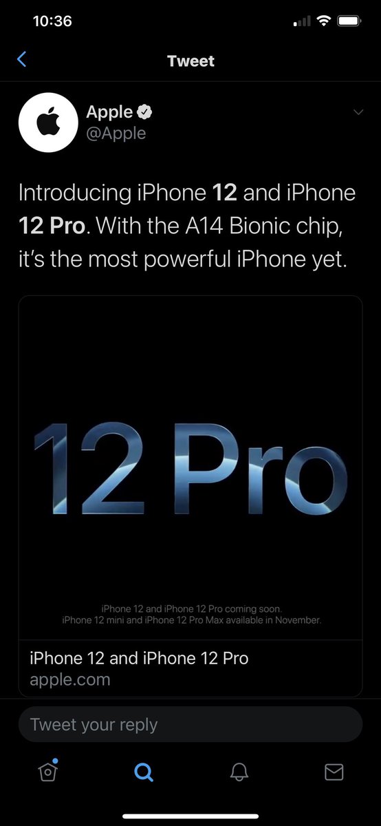 DeeFrano's tweet photo. Oh come on Apple, I JUST got the 11 Pro! Cut us some 2020 slack. We’ve all been staying socially distant from keeping up with the Jones’s this year😅 #iPhone12 #Apple https://t.co/eKaUuhU1wF