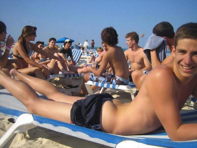 My friend always plays with his butt on the public. He is straight but I guess he is just a latent gay