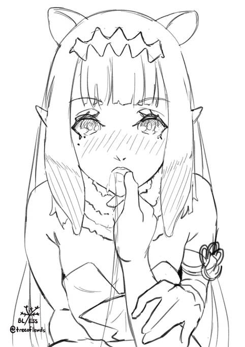 Cute Ina kiss

Is this too lewd, is there even a lewd hashtag for Ina?

#いなート #inART 