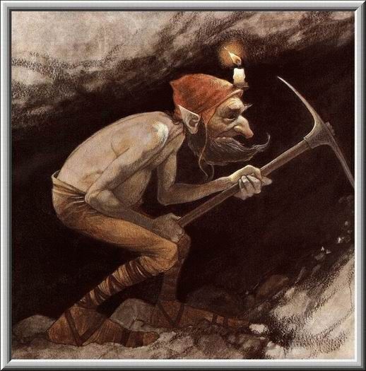 eclary84's tweet photo. The Knockers or Tommyknockers, (aka Cousin Jacks) are underground spirits of the mines. Referring to the knocking on the walls before cave-ins. 2ft tall creatures, warning the miners of impending danger. But also known to steal unattended tools or left out food. #FolkloreThursday https://t.co/z1FB6OuAxp