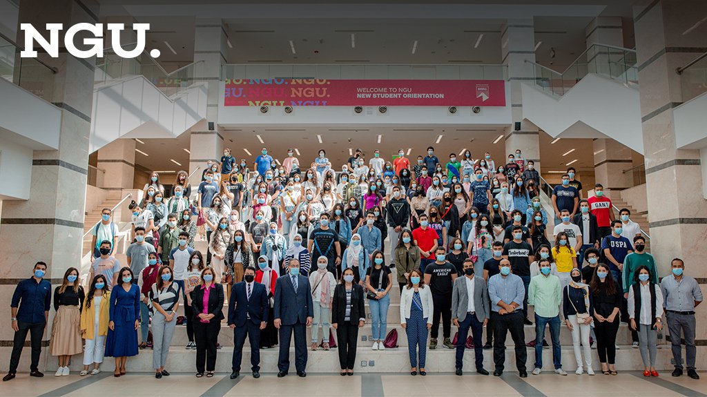 NGUegypt's tweet photo. A glimpse of yesterday’s student-led orientation to the newcomers of School of Dentistry and School of Pharmacy.
NGU leaders, faculty, and staff were very delighted to welcome the freshmen.
Stay tuned for more snippets from our orientation week.
#WhyNGU #NGUlife #NGUorientations https://t.co/NbJuzTCeYv