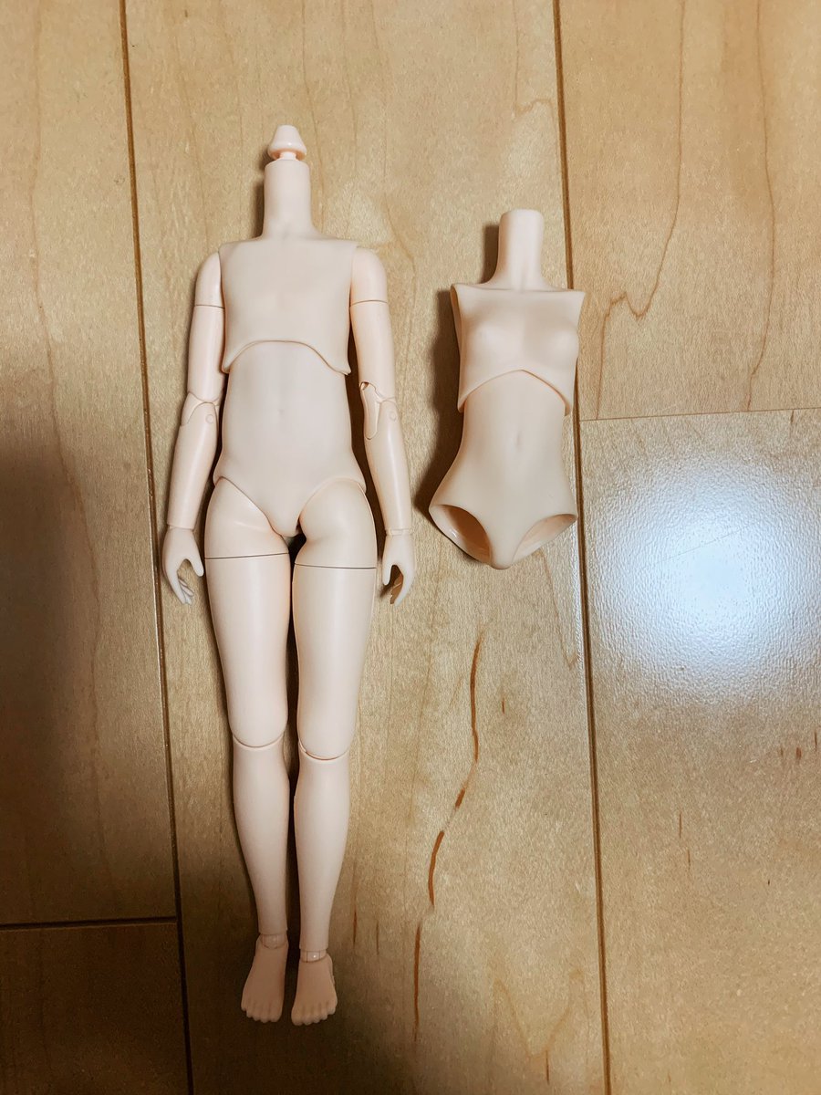オビツ22の男のボディーの差し替えパーツが届きました！早速差し替え