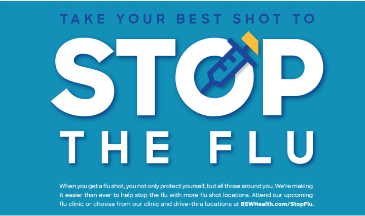 cap10k's tweet photo. Our friends at Baylor Scott &amp; White Health are fighting the flu! On Saturday, you can get your entire family vaccinated against the #flu without leaving the car. Find a location nearest you. @bswhealth https://t.co/3HKPrdZeAU https://t.co/NLAC0o5spj