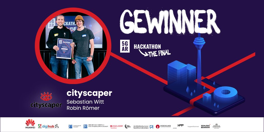 digihub_de's tweet photo. Heute liegen genau 3 Wochen zurück als wir unser Finale des #5GARHackathon im @issdeutschland veranstalteten. Den 1. Platz räumte das Team #cityscaper ab! 🥇 In unserem neuen Blog-Beitrag erfahrt ihr mehr über das Team und die App timeshift! Zum Blog: https://t.co/ai7gX7UIt8 https://t.co/9Zt4U7gHc8