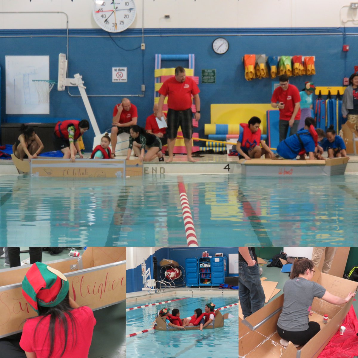 SkillsManitoba's tweet photo. Throwin' it back to our 2018 Cardboard Boat Race!! Where teams design and race their own cardboard boat! #cardboardboat #cardboard #skillsmb #skillsfun #tbt #throwbackthursday https://t.co/8AlTOMdl5M
