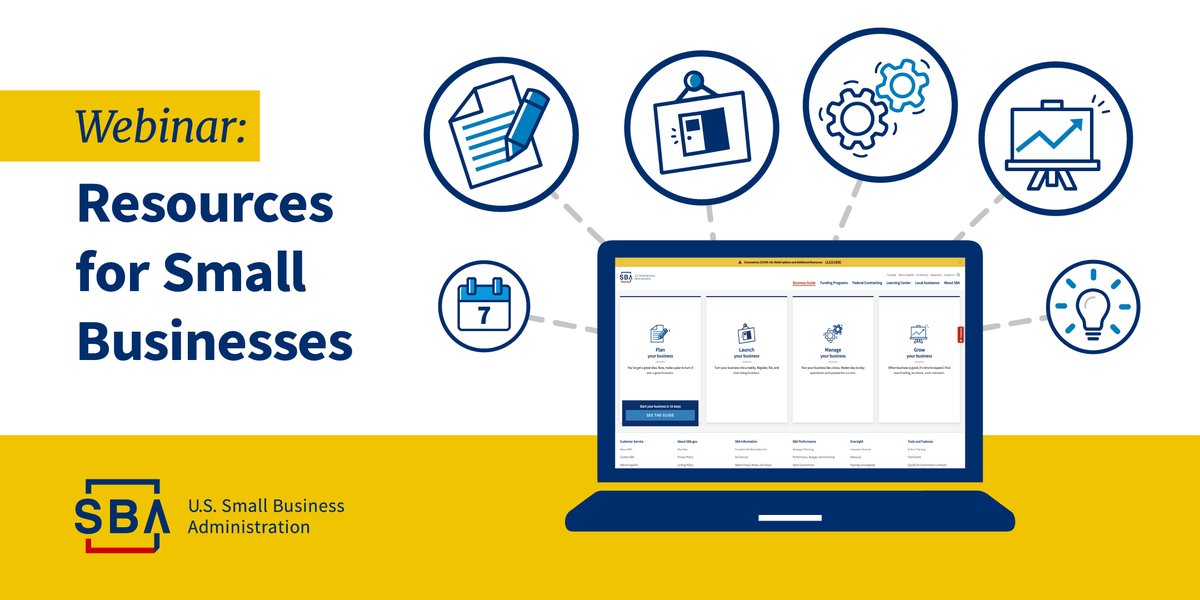 SBA_Wichita's tweet photo. ¿Estás buscando más recursos para tu #pequeña empresa? En 13 de noviembre de 2020 a las 10 a.m. CDT, la oficina del distrito de Wichita de la SBA organizará un seminario web GRATUITO sobre los recursos disponibles para usted. 

Regístrese aquí ✔️: https://t.co/SxJqWcqOgk https://t.co/k2upgjWw6L