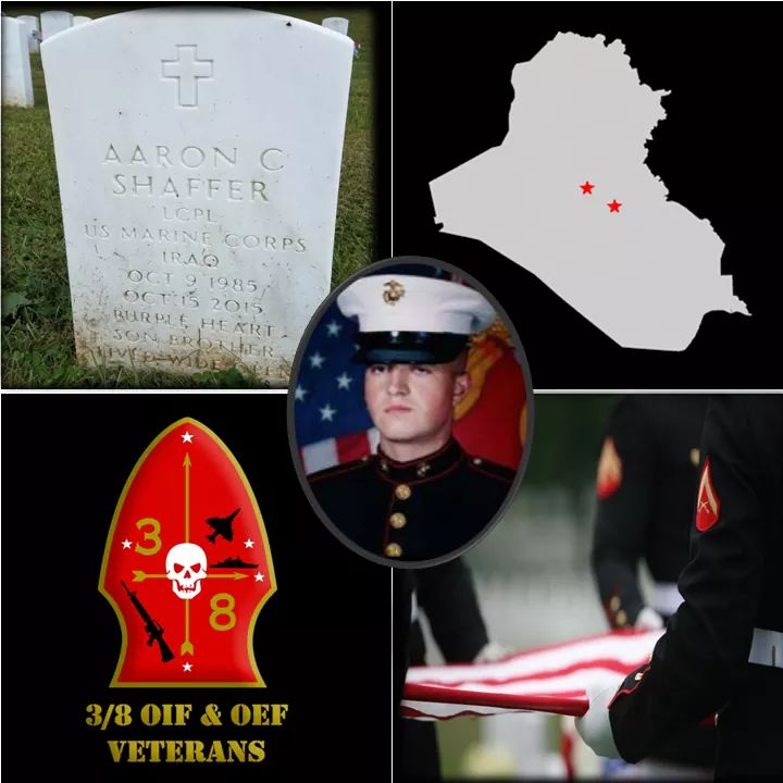 38OIFOEF's tweet photo. CPL Aaron Shaffer - October 09, 1985 - October 15, 2015

30, of Charleston, WV; assigned to assigned to 3rd Battalion, 8th Marine Regiment, Lima Company, 2nd Marine Division. Aaron passed away from injuries received in a motorcycle accident. https://t.co/8ap8TYPzsI