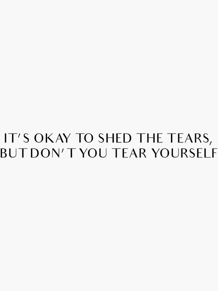 Wordplay here, the 1st tear clearly refers to teardrops, while the 2nd is 'tear apart', conveying that its okay to cry out of pain but he requests us to never subject ourselves to heavy pain that would tear us apart from within+