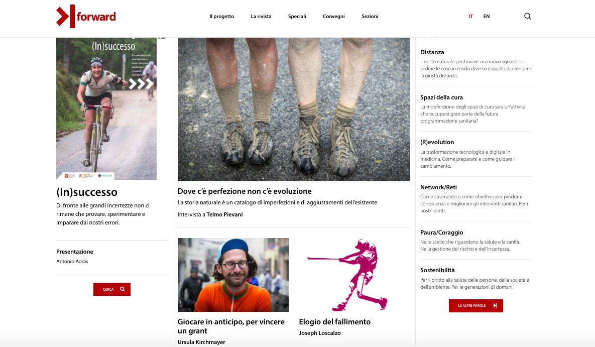 forwardRPM's tweet photo. Il nuovo numero di Forward, dedicato alla parola (In)successo, è online. Dal contributo di Joseph Loscalzo, alle riflessioni di medici e infermieri, fino a diverse interviste, 36 pagine accompagnate dal reportage di Lorenzo De Simone.
https://t.co/vniHqVpE3I https://t.co/5t4tZDCWps