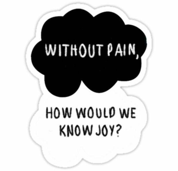 N sorrow are interdependent for survival- w/o pain n suffering, we'd never know success n mirth cuz "without pain, how would we know joy?"- a famous quote from TFIOS which I was reminded of. Two statements, depicting universal truth, having more or less the same meaning, written+