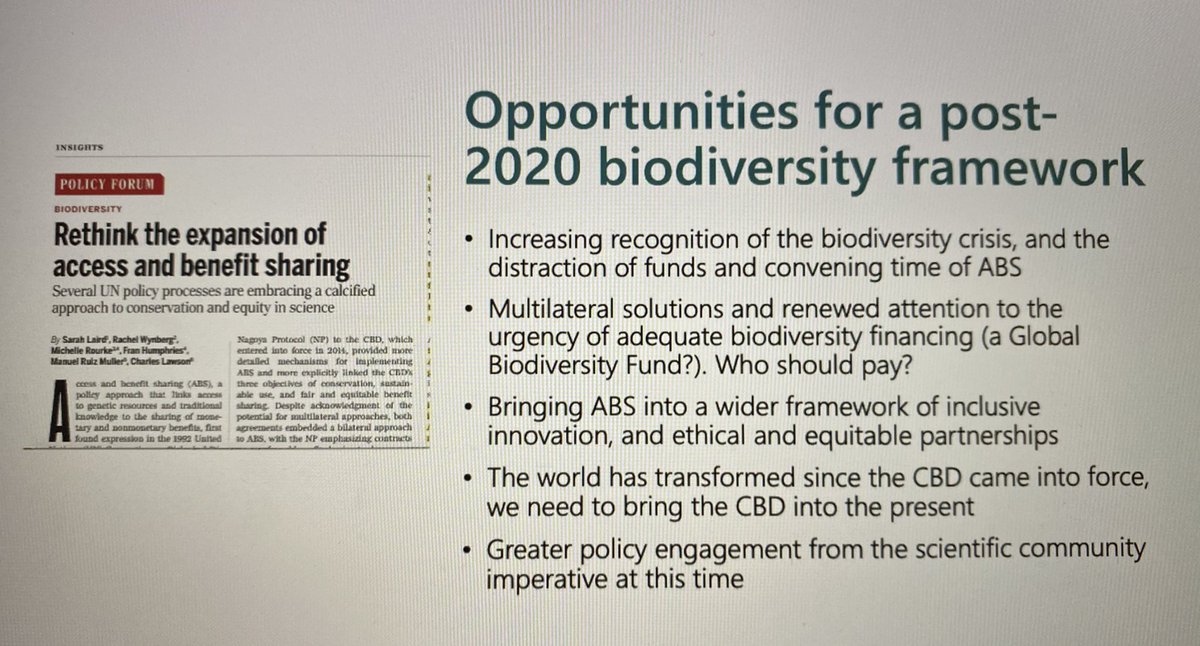 DoctorZedd's tweet image. Wynberg: Greater policy engagement from the scientific community is imperative for better biodiversity policy going forward. #SOTWPF