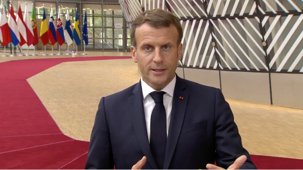 President  @EmmanuelMacron entering  #EUCO: "It is possible that there will be no [ #Brexit FTA] agreement…we are prepared for it.”“Our fishermen should not be the ones being sacrificed because of Brexit...we have not chosen Brexit, it is the British peoples' choice."