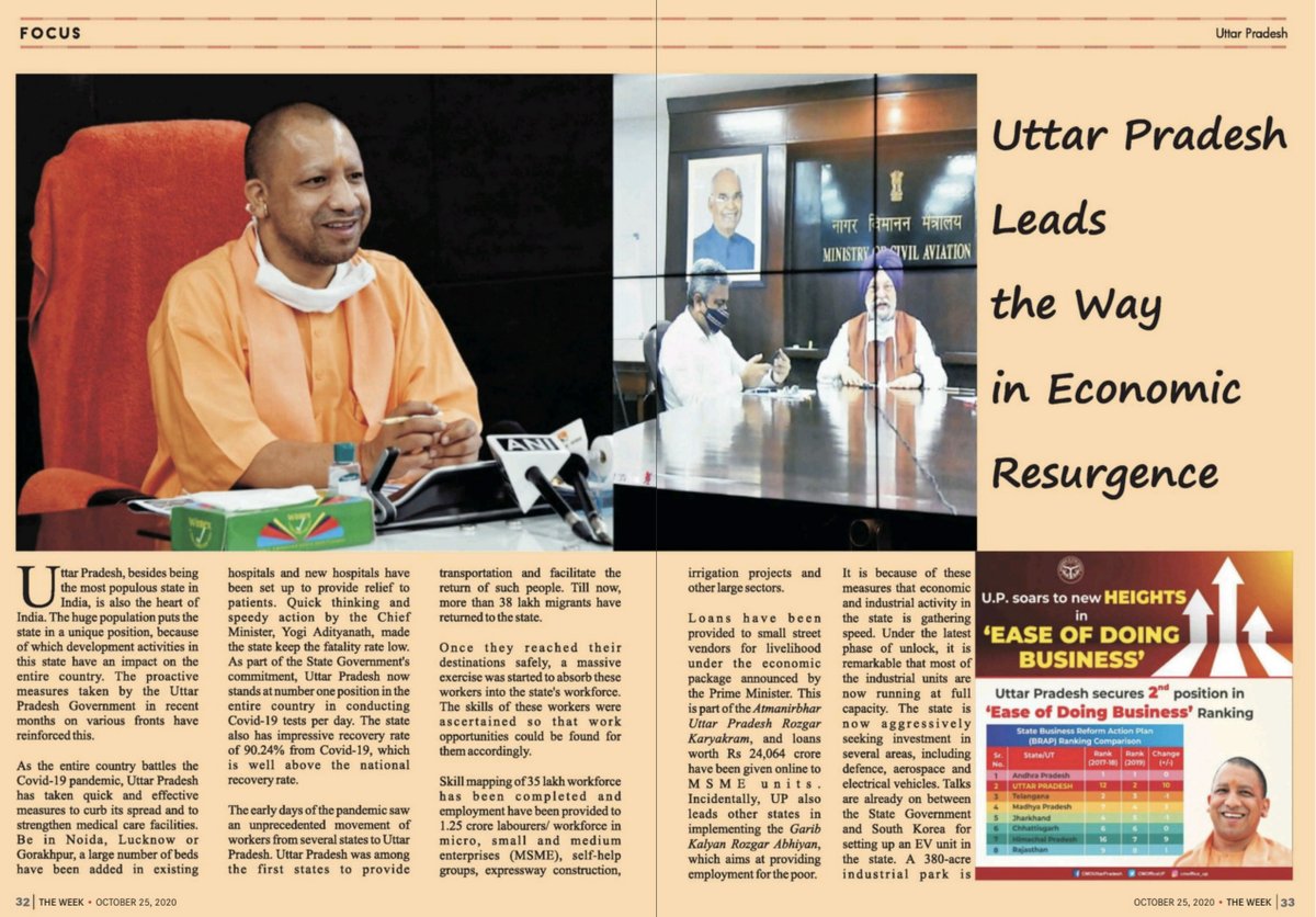 Continued: 6 pages in The Week. India's next King... padhaar rahe hai.