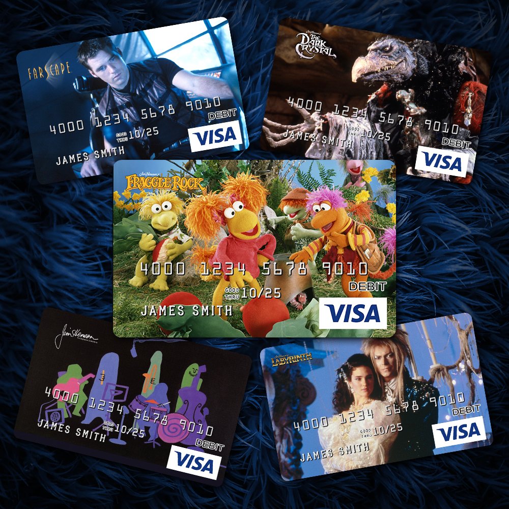 Carry your favorite Jim @hensoncompany design with you! We've partnered with CARD.com to launch a collection of Prepaid Visa® Cards. #JimHensonCompany