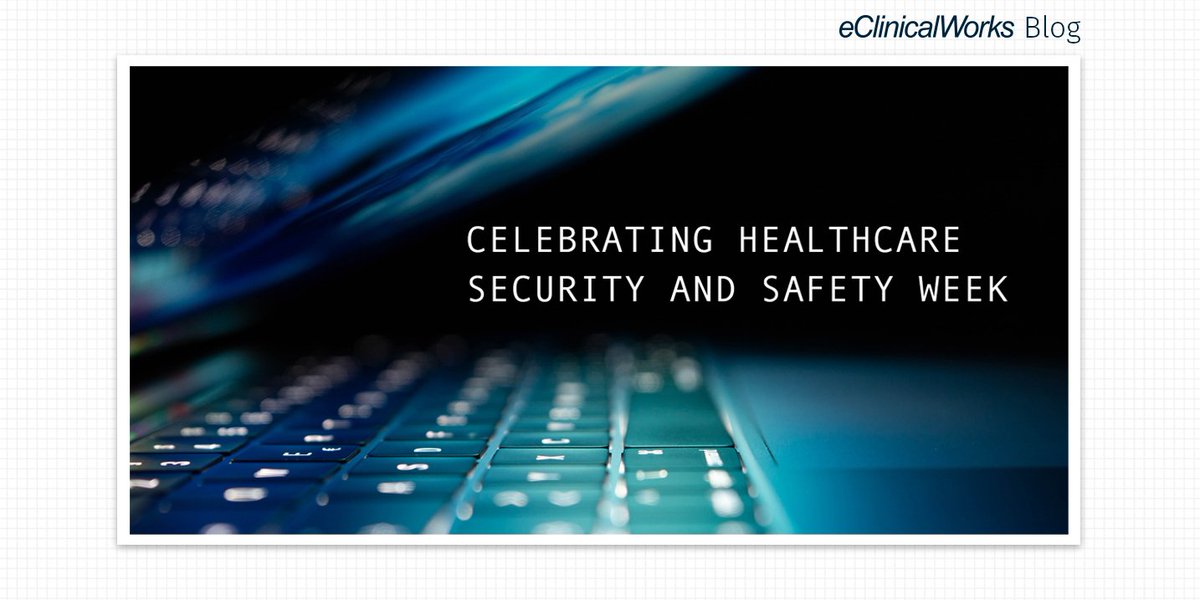 eClinicalWorks's tweet photo. In honor of #HealthcareSecuritySafetyWeek, this #blog recognizes the professionals who keep facilities physically safe & how we honor the hard work & dedication others devote to healthcare cybersecurity. https://t.co/uhpFOB0tgk https://t.co/B7xdnAgxeS