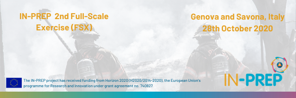The 2nd full-scale exercise (FSX) of the IN-PREP Project will take place Wednesday, 28th October 2020!

Due to #Covid19, IN-PREP partners have worked hard to facilitate virtual participation in this FSX. For more information and to register visit: in-prep.eu/genova-fsx/ #H2020