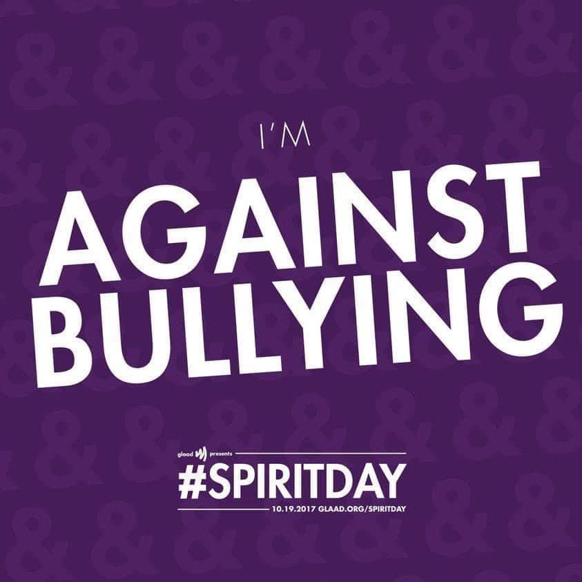 PFLAGSD's tweet photo. Today is spirit day wear purple https://t.co/W62dK4EBu4