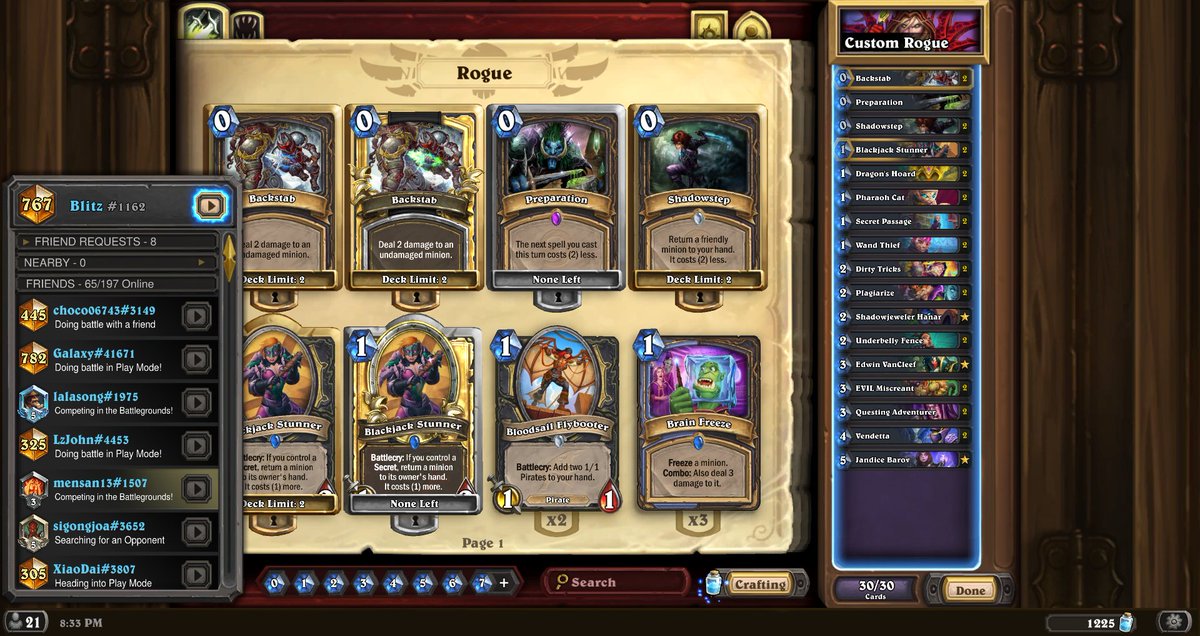 Blitz_HS_'s tweet photo. Haven't been playing much this month but hit legend the other day on Asia with rogue :) https://t.co/lLasAfGZgd