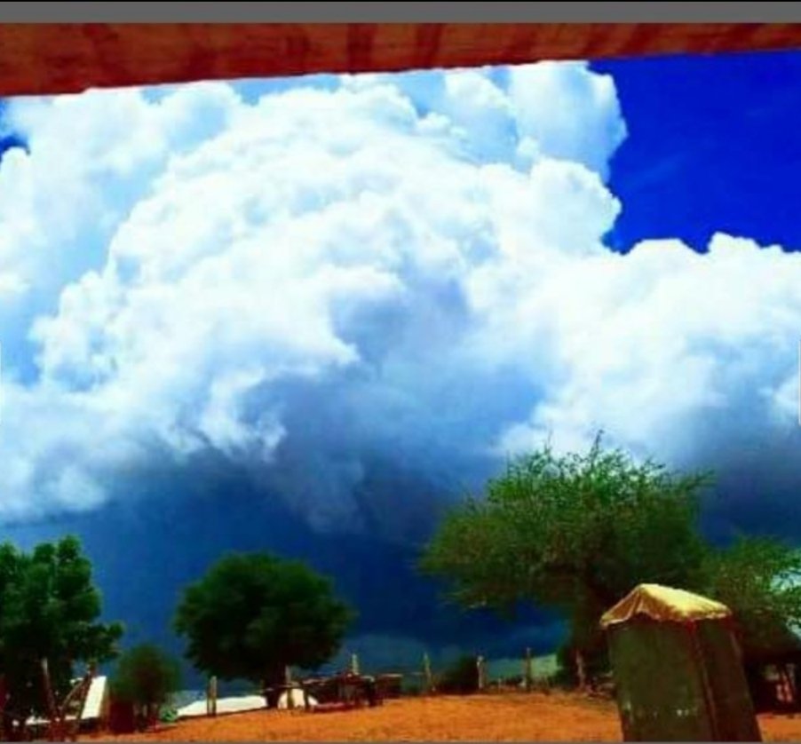 شَرِبْنَ بِماءِ الْبَحْرِ ثُمَّ تَرَفَّعَتْ .... مَتـــى لُجَــجٍ خُضْرٍ لَهُنَّ نَئِيجُ!