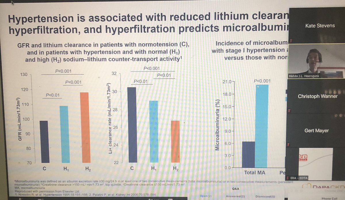 KateIsabelle24's tweet photo. @eraedta 1st #eseminar happening now! Hiddo Heerspink on all things #SGLT2i they are proximal diuretics but with lots of additional benefits🤩...tune in now #dapackd featuring now @ChristophWanne4 @Giusepp79923064 @JuanCarlosAlmi YouTube later if you can’t come now 👆🏻🎉 https://t.co/mXOIC4NNro